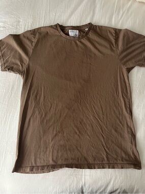 Colorful Standard Brown Cotton Crewneck Tee